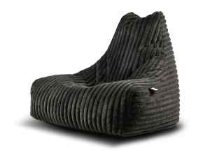 Fotoliu puf Cord pentru interior, catifea, antracit
