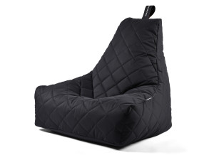 Fotoliu puf Quilted matlasat pentru exterior si interior, negru