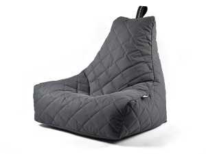 Fotoliu puf Quilted matlasat pentru exterior si interior, gri