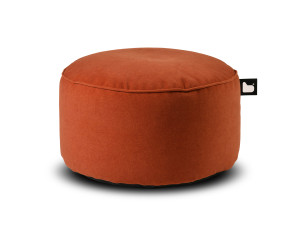 Taburet puf rotund Suede Rust pentru interior, maro