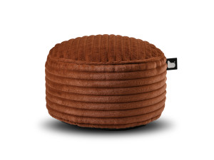 Taburet puf rotund Cord pentru interior, catifea, maro