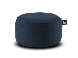 Taburet puf rotund Teddy pentru interior, albastru