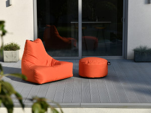 Fotoliu puf Mighty Mini pentru copii, exterior si interior, portocaliu