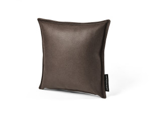 Perna decorativa Luxury pentru interior, imitatie de piele, maro inchis