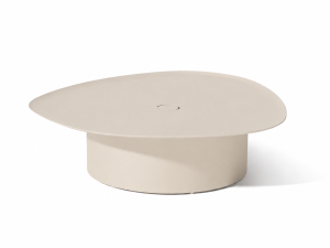 Masa de cafea Higold Calla, blat din aluminiu, cadru aluminiu, mare