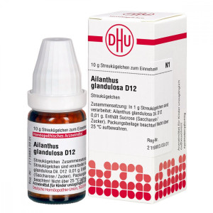 DHU Ailanthus Gland. D12 Globuli