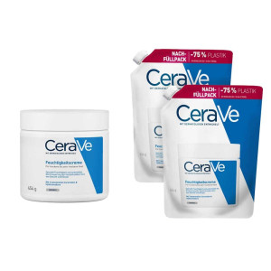 Cerave Feuchtigkeitscreme + 2x Nachfüllpack
