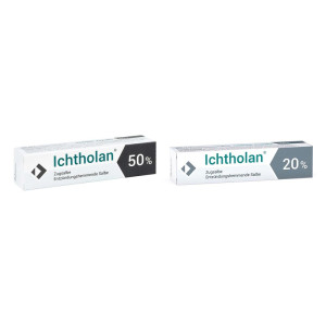 Ichtholan Zugsalbe 50% + Zugsalbe 20%