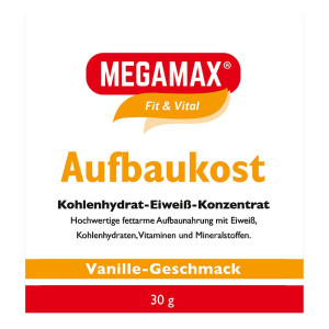 Megamax Aufbaukost Vanille Pulver