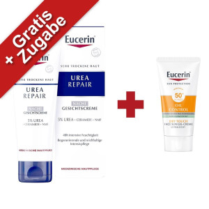 Eucerin UreaRepair Nacht Gesichtscreme – Gegen trockene Haut