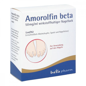 Amorolfin beta 50 mg/ml wirkstoffhalt.Nagellack