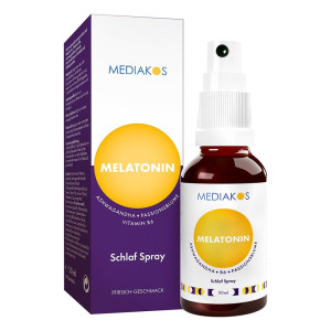 Melatonin Ashwagandha Mediakos Schlaf Spray Vegan
