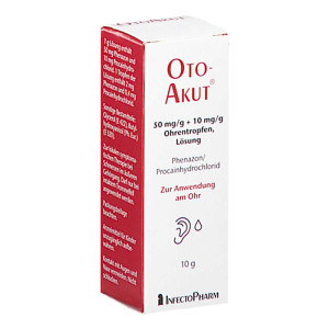 Otoakut 50 Mg/g + 10 Mg/g Ohrentropfen Lösung