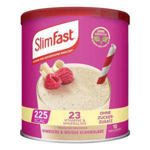 Slim Fast Pulver Himbeere+weiße Schokolade