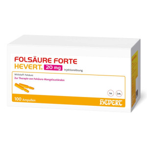Folsäure Forte Hevert 20 mg Injektionslösung Ampullen