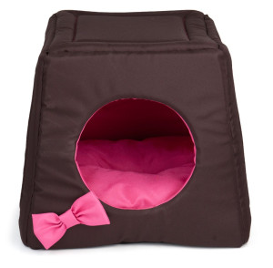 COMFY BUDKA LOLA TRIO 43 x43 x 39 cm BRĄZ/RÓŻ