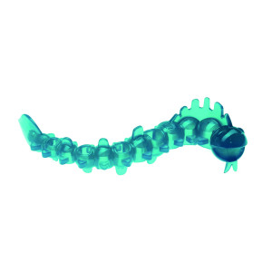 COMFY ZABAWKA SNACKY WORM 22 x 8 cm TURKUSOWA