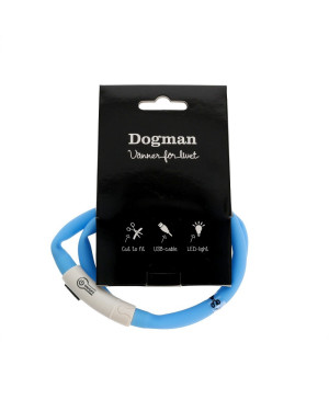 DOGMAN OPASKA LED NIEBIESKA PIES