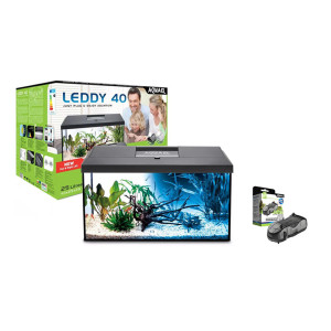 ZESTAW AKWARIOWY LEDDY DAY&NIGHT 40 CZARNY + NAPOWIETRZACZ MINIBOOST 200