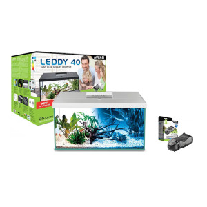 ZESTAW AKWARIOWY LEDDY DAY&NIGHT 40 BIAŁY  + NAPOWIETRZACZ MINIBOOST 200