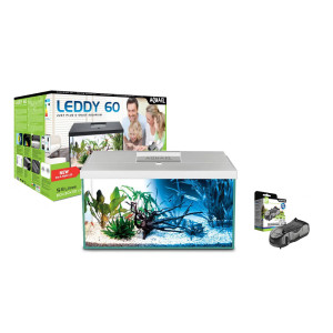 ZESTAW AKWARIOWY LEDDY DAY&NIGHT 60 BIAŁY + NAPOWIETRZACZ MINIBOOST 200