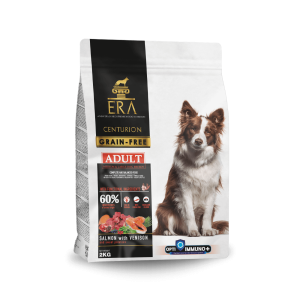 KARMA SUCHA ERA CENTURION GRAIN FREE ŁOSOŚ I JELEŃ M&L 2KG