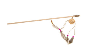 ECOMFY ZABAWKA GAIA WĘDKA  RATTAN KORALIKI 50CM