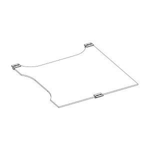 SZYBA SEPARUJĄCA SHRIMP SET DUO 35 CZARNY