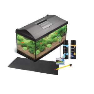 AQUAEL AKWARIUM CZARNE 54L Z WYPOSAŻENIEM