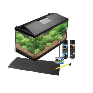 AQUAEL AKWARIUM CZARNE 105L Z WYPOSAŻENIEM