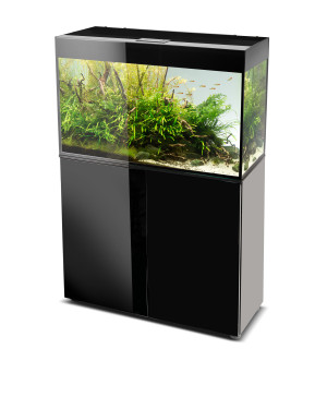 AKWARIUM AQUAEL GLOSSY 80 D&N CZARNY + SZAFKA GLOSSY