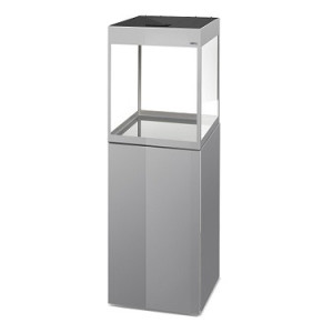 AKWARIUM AQUAEL GLOSSY ST CUBE D&N SZARY + SZAFKA GLOSSY