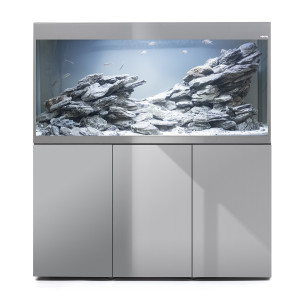 AKWARIUM AQUAEL GLOSSY ST 120 D&N SZARY + SZAFKA GLOSSY