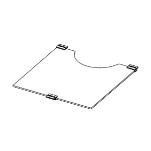 SZYBA SEPARUJĄCA OPTIBENT SET 20 CZARNY