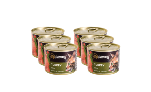 SAVORY PASZTET Z INDYKA DLA KOCIĄT 6x200 G