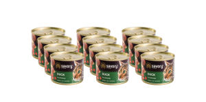 SAVORY PASZTET Z KACZKĄ DLA WYBREDNYCH KOTÓW 12x200 G