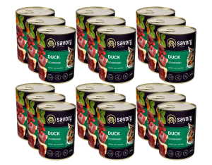 SAVORY PASZTET Z KACZKĄ DLA WYBREDNYCH KOTÓW 18x400 G
