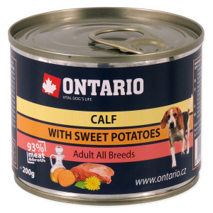 ONTARIO MINI KARMA DLA PSA – CIELĘCINA Z BATATAMI 200G
