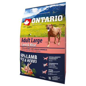 ONTARIO ADULT LARGE LAMB & RICE 2.25KG