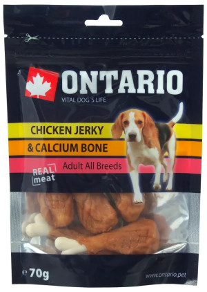 ONTARIO KURCZAK Z KOŚCIĄ WAPIENNĄ PIES 70G.