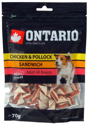 ONTARIO SANDWICH KURCZAK Z DORSZEM PIES 70G.