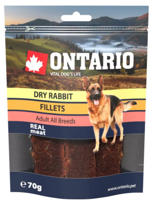 ONTARIO FILETY Z KRÓLIKA DLA PSA 70G.