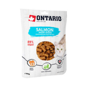 ONTARIO CAT MINI SHORT STICK ŁOSOŚ 50G