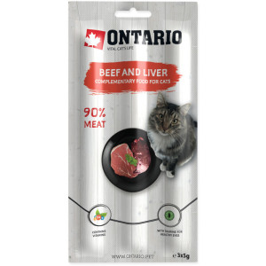 ONTARIO KABANOSY Z WOŁOWINĄ I WĄTRÓBKĄ 3X5G