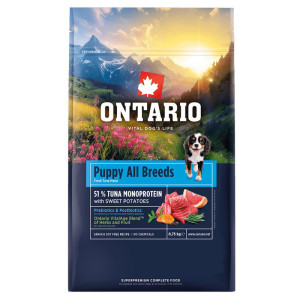 ONTARIO PUPPY & JUNIOR ALL BREEDS MONOPROTEIN TUŃCZYK 750G