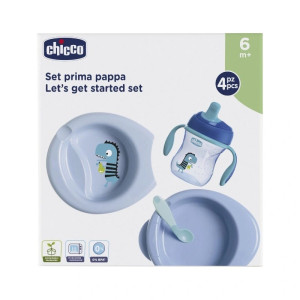 Chicco Set Completo Comida Azul 6M+