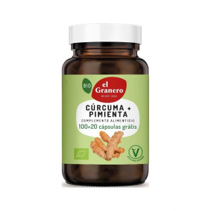 GRANERO Bio Curcuma + Pimienta 100 + 20 Capsulas