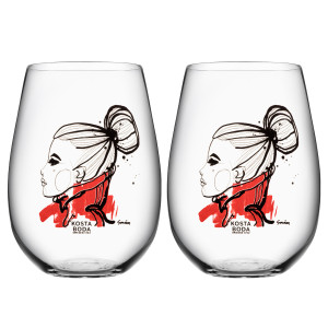 All About You Vattenglas Want You 57cl, 2-Pack - Kosta Boda