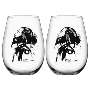 All About You Vattenglas Love Him 57cl, 2-Pack - Kosta Boda