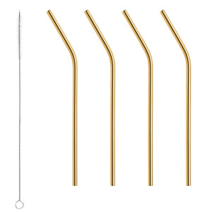 Peak Sugrör & Borste, 4-Pack - Orrefors